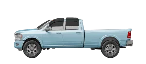 A powerful pickup truck in Calgary, showcasing exceptional auto window tinting for enhanced privacy and sun protection.